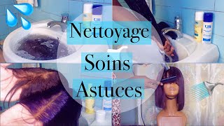 COMMENT ENTRETENIR UNE PERRUQUE SYNTHÉTIQUE Nettoyage Soins Conservation [upl. by Uhej868]