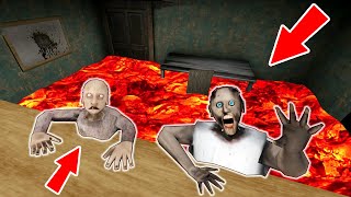 Granny Grandpa vs floor is lava  funny horror animation parody 2130 part all series in a row [upl. by Anole]