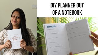 DIY Planner Out of A Notebook  Easy and Affordable Planner DIY [upl. by Bertie]