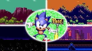 Sonic CD  All Past Stages [upl. by Gomar]