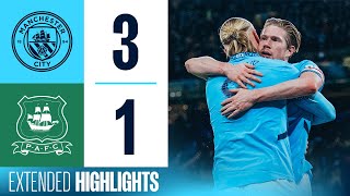 Extended Highlights  Man City 31 Plymouth  OReilly brace amp De Bruyne goal into FA Cup Quarters [upl. by Wylie]