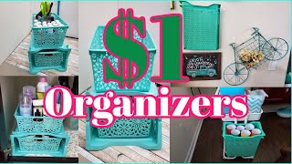 4 DIY DOLLAR TREE ORGANIZATION IDEAS AND HACKS EASY [upl. by Deerc]