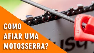 TUTORIAL  Afiação da Corrente da Motosserra [upl. by Marala217]