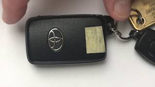 How To Replace A Toyota Keyless Car Fob Battery [upl. by Atteras]