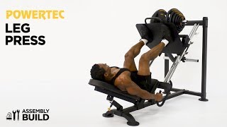 Powertec Leg Press Assembly [upl. by Nav]