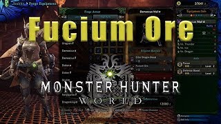 Fucium Ore farming Monster Hunter World  Fucium Ore MHW [upl. by Rodi692]