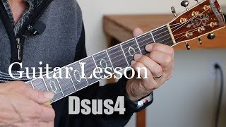 Dsus4 Guitar Chord Lesson [upl. by Enois]