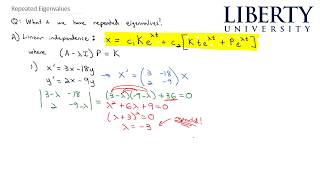 Repeated Eigenvalues [upl. by Nesnar]