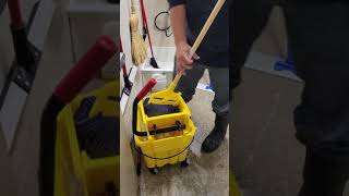 Mopping How to Clean Mop head Mop Microfiber and Mop bucket when done Cleaning [upl. by Kciwdahc372]