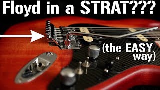 The COMPLETE DIY guide to installing a FLOYD ROSE Tremolo in a Stratocaster [upl. by Dej125]