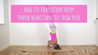 How To Transition From Tripod Headstand To Crow Pose [upl. by Klemm197]