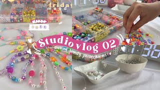 How to make Trendy amp Pinterestinspired Phone Charms 💕Philippines  Studio vlog 02 [upl. by Attenweiler]