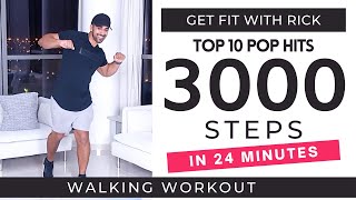 3000 Steps in 24 Minutes  Fun Walking Workout  Daily Workout at home [upl. by Monahon]