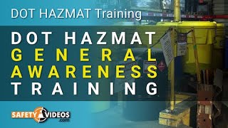 DOT HAZMAT General Awareness [upl. by Damalis]