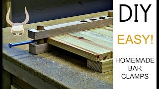 Crazy Easy Homemade Bar Clamps  DIY [upl. by Ludly]