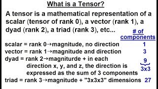 Calculus 3 Tensors 1 of 28 What is a Tensor [upl. by Asha]