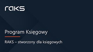 Program Księgowy RAKS  Pełna Księgowość [upl. by Izzy84]