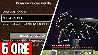 PROVO A FINIRE MINECRAFT IN 5 ORE  NUOVO MONDO [upl. by Eitsyrc]