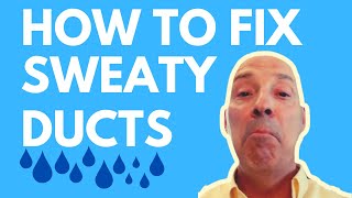 What Can I Do About Sweaty AC Ducts Why Air Conditioning Ducts Sweat or Leak Water [upl. by Fabri823]