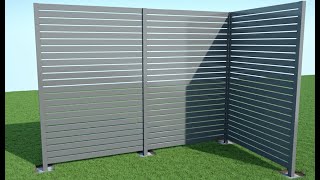 Slat Screen System Install  Outback fencing [upl. by Varick]