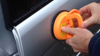 DENT REMOVAL Harbor Freight Dent Puller Suction Cup Review [upl. by Doreen353]