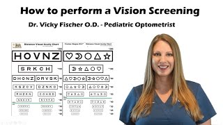 How to do a Vision Screening Training Tutorial with Sloan Fischer Eye Chart [upl. by Cressida]