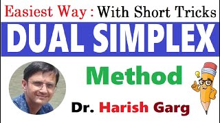 Dual Simplex Method of the LPP [upl. by Enerehs]