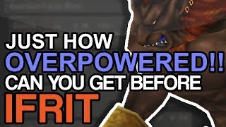 Final Fantasy VIII Remastered  How OVERPOWERED Can You Get BEFORE Ifrit [upl. by Ahsimek]