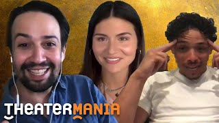 TheaterMania Interviews Hamiltons LinManuel Miranda Anthony Ramos Phillipa Soo and More [upl. by Vaclava]