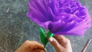 CÓMO HACER FLORES DE PAPEL CREPÉ y hacer coronas para el dia de muertos HOW TO MAKER FLOWER PAPERS [upl. by Ahsaele]