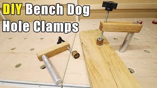 DIY Bench Dog Clamps  cheap and easy to make [upl. by Marshal]