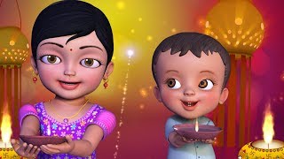 சந்தோஷம் பொங்கிடும் தீபாவளி  Tamil Rhymes for Children  Infobells [upl. by Ahsenar]