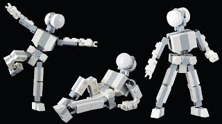 🞴 Small Poseable Figure  LEGO MOC Tutorial [upl. by Leunad]