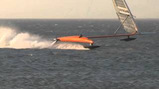 VESTAS Sailrocket 2 quotThe magic milequot world record [upl. by Ellennoj]