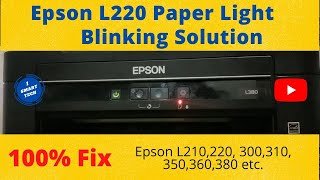 Epson l220 paper light blinking problem Epson red light blinking solutions [upl. by Carma]