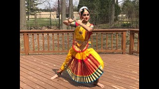 Swagatham Krishna Bharatanatyam Dance cover by IndianRaga Fellow Sharanya Swaminathan [upl. by Zurek290]