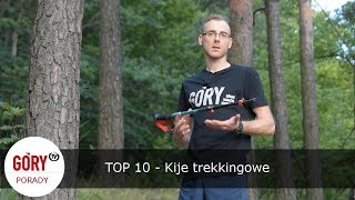 TOP 10  Kije trekkingowe turystyka trekking bieganie [upl. by Anayra]