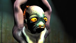 Oddworld Abes Oddysee  Intro AI Upscaled PlayStation  1997 [upl. by Maia]