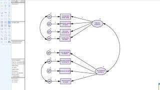 Confirmatory factor analysis in AMOS March 27 2019 [upl. by Maril]