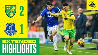 EXTENDED HIGHLIGHTS  Norwich City 21 Everton [upl. by Hnilym345]