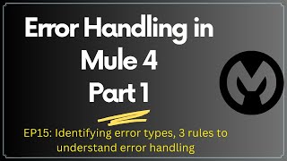 Error Handling in MuleSoft  Part 1  Session 15 [upl. by Tekcirc384]