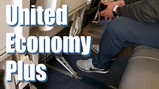 Economy Plus Seating on United Airlines Review [upl. by Shurlocke560]