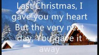 Wham  Last Christmas lyrics on screen [upl. by Adnilram]