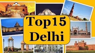 Delhi City Tour  Famous 15 Tourist Places in Delhi [upl. by Jacquenette]