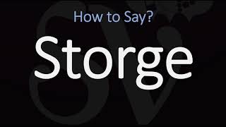 How to Pronounce Storge CORRECTLY LOVE Meaning amp Pronunciation [upl. by Nord710]