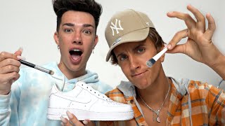 Customizing Shoes with James Charles [upl. by Onida]