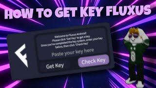 How to get key in FLUXUS EXECUTER ROBLOX 2023 [upl. by Dennison]