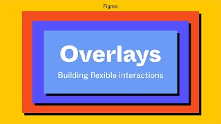 Figma Tutorial Overlays [upl. by Cheffetz]