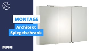 Architekt Spiegelschranks  Montage  Megabad Profi Collection [upl. by Kuth]