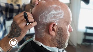 Jason Statham Inspired Bald Head Shave  Bob the Barber [upl. by Perron]